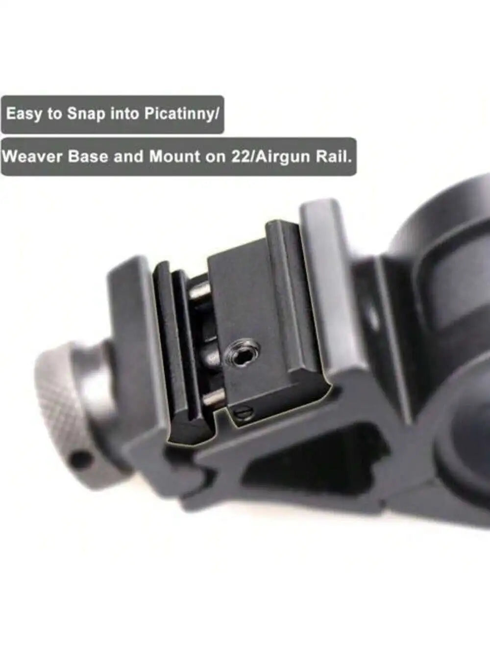 STONESKY Durable and Versatile Rifle Scope Adapter Mount Base for 11mm Dovetail to 20mm Snap-In Weaver Picatinny Rail