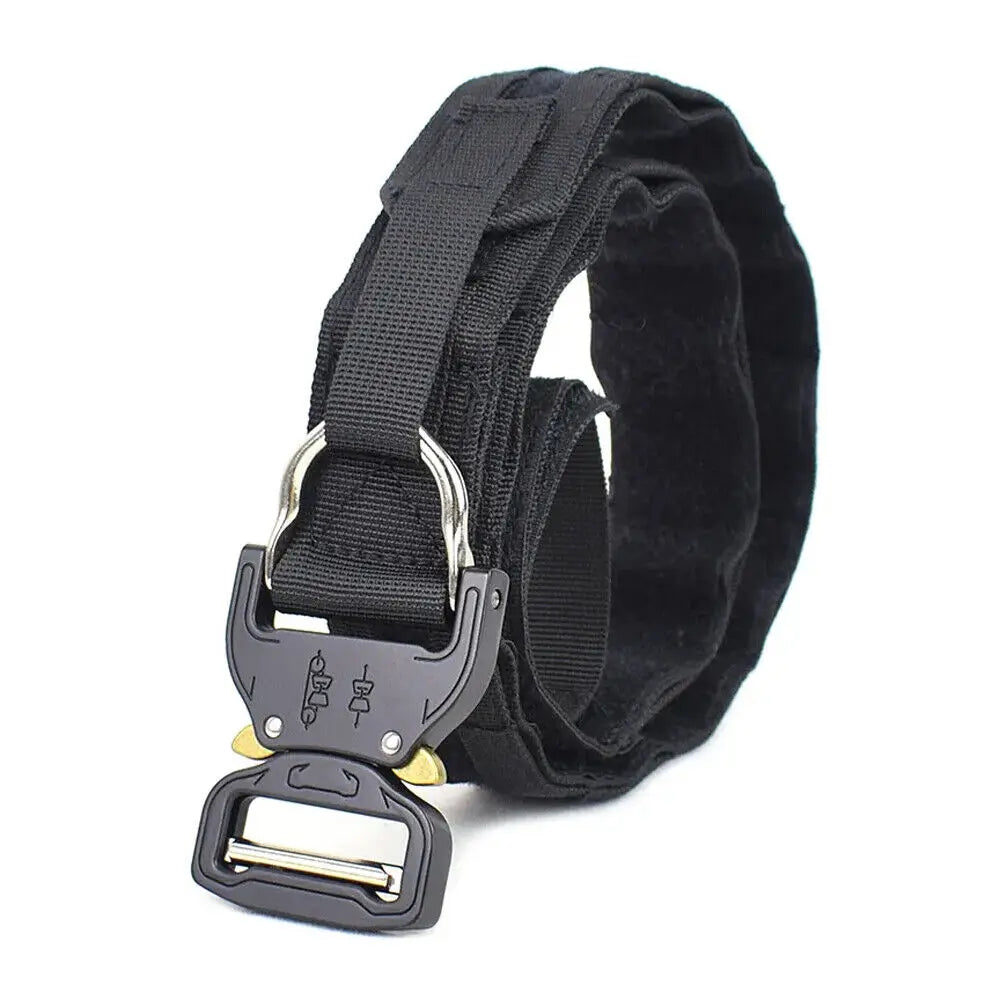 STONESKY 2in1 Double Layer Heavy Duty Belt Tactical Thickened Molle Waist Belt Quick Release Buckle