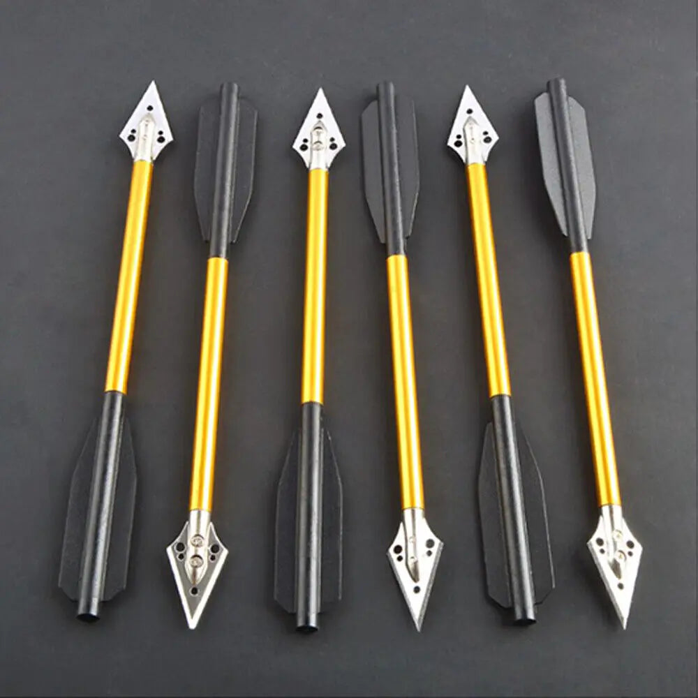 STONESKY 12Pcs 6.7" Aluminium Crossbow Bolts Hunting Broadhead Arrows For Pistol Crossbow Mini Archery