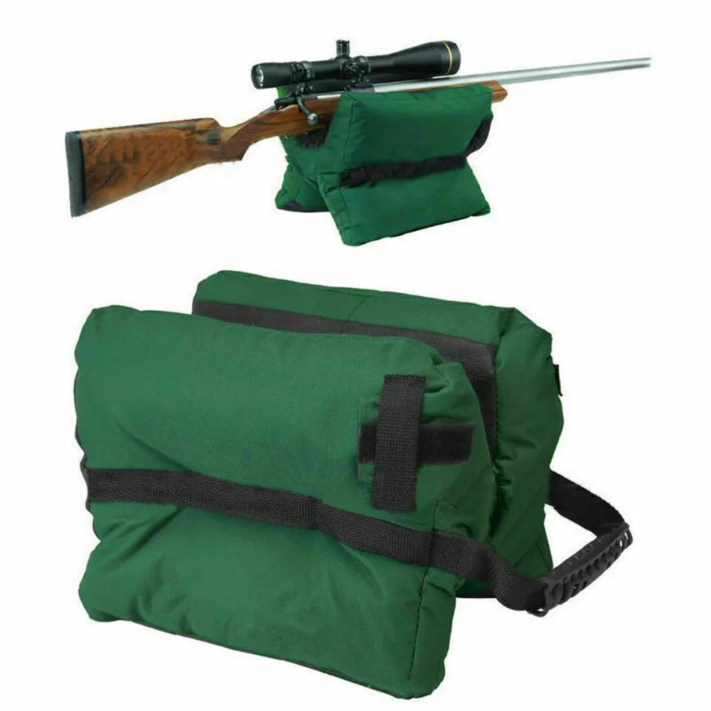 STONESKY Green Shooting Gun Rest Front Rifle Bench Steady Unfilled Support Sand Bags Rifle