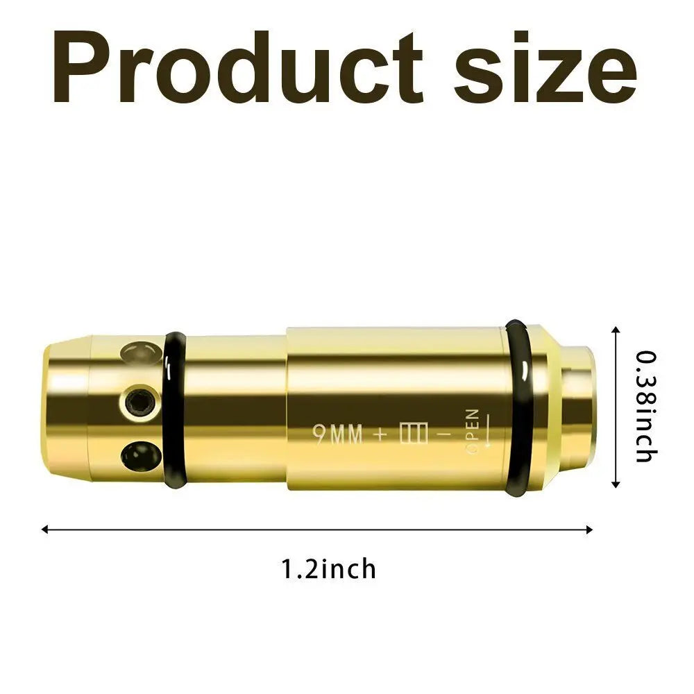 STONESKY 9mm/380ACP/40S&W High Performance Laser Training Bullet Dry Fire Cartridge Tactical Red Dot Laser