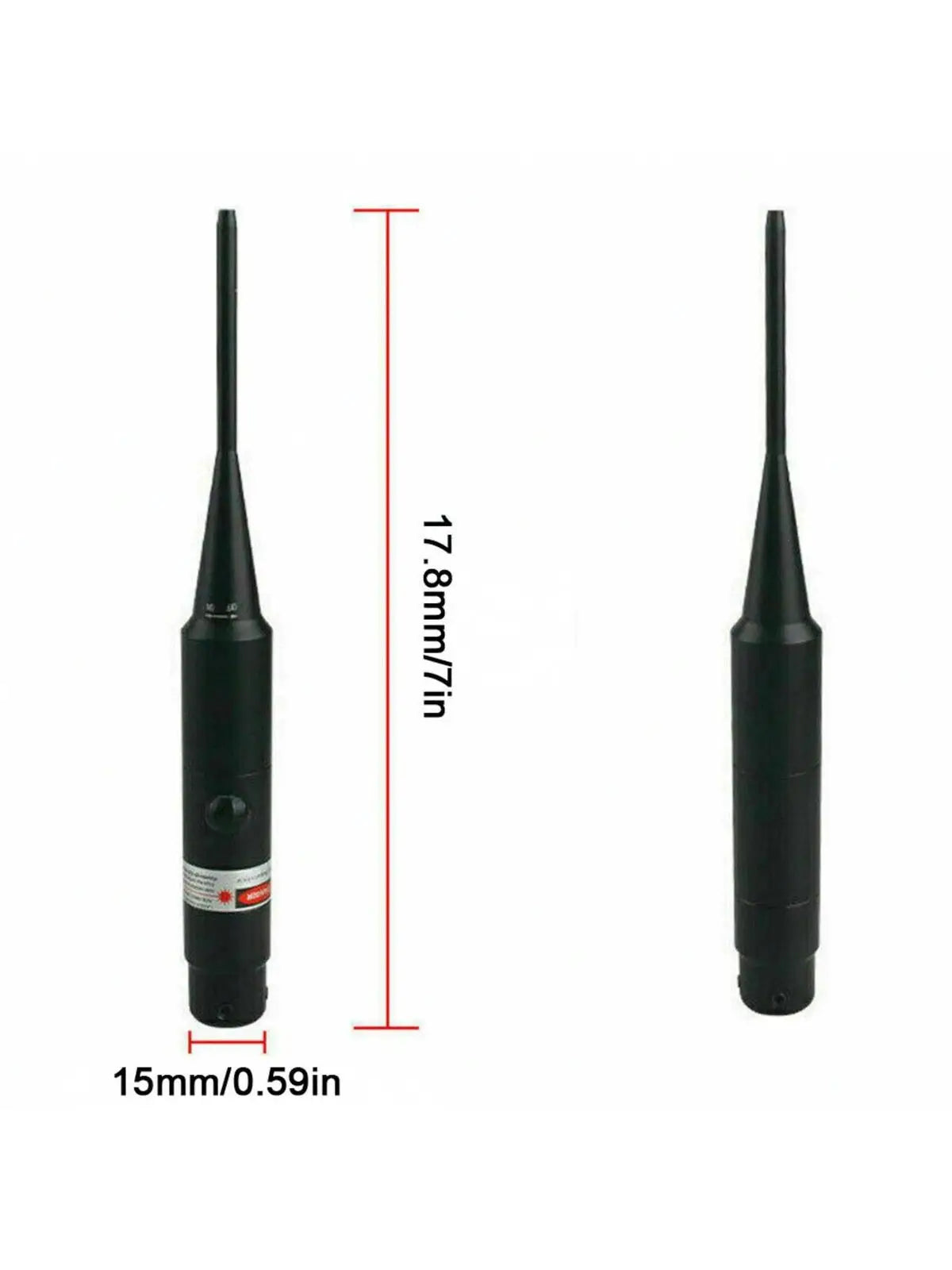 STONESKY Lightweight and Durable Laser Bore Sight Collimator for .177 to .50 Caliber Bore Sighter Rifles Handgun