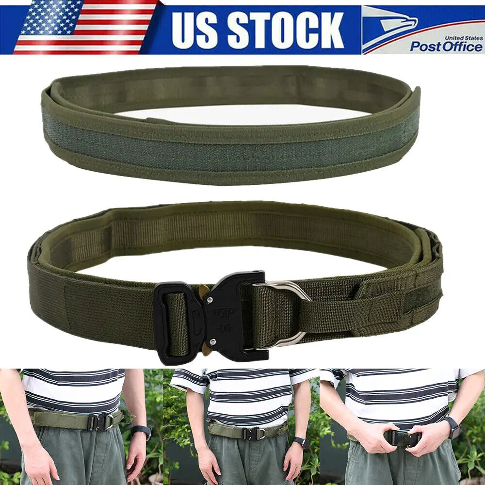 STONESKY RIFLE Hunting Waistband - 44-inch Tactical Belt with Alloy Buckle and Quick Release