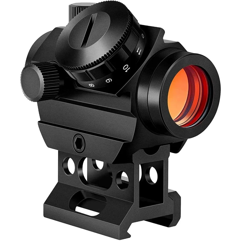 STONESKY Professional Mini Riflescope 2MOA Red Dot Sight with 1 inch Riser Mount for Precise Shooting