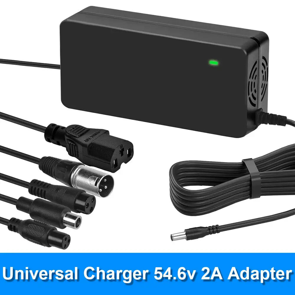 StoneSky Universal 6 in 1 54.6V 2A Charger Adapter For 48V Li-ion Battery Ebike Scooter