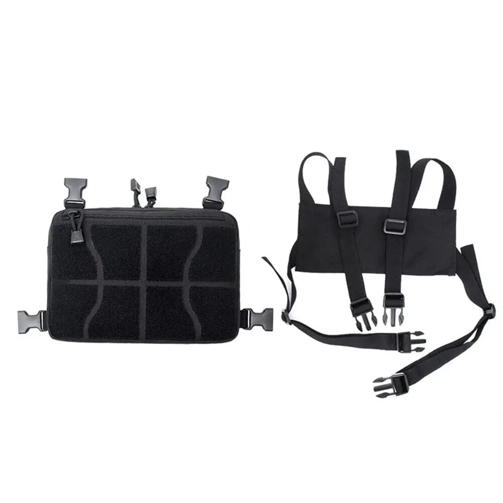 STONESKY Multifunctional Combat Chest Rig Concealed Front Pouch Bag Recon Kit Pack Molle Tools Bag