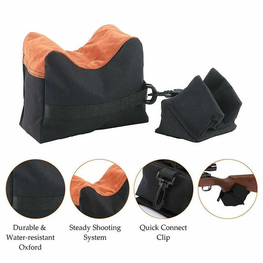 STONESKY Front and Rear Shooting Range Sand Bag Set Rifle Gun Bench Rest Stand Bag Hunting Rest Bag Tool