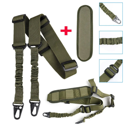 STONESKY Adjustable Soft Shoulder Pad for Shotgun Rifle Quick Release 2 Point Gun Sling Straps