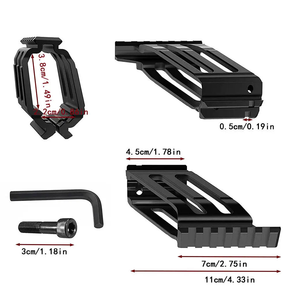 STONESKY Professional Tactical Pistol Handgun Scope Mount with Weaver Rails for Red Dot Laser Sights