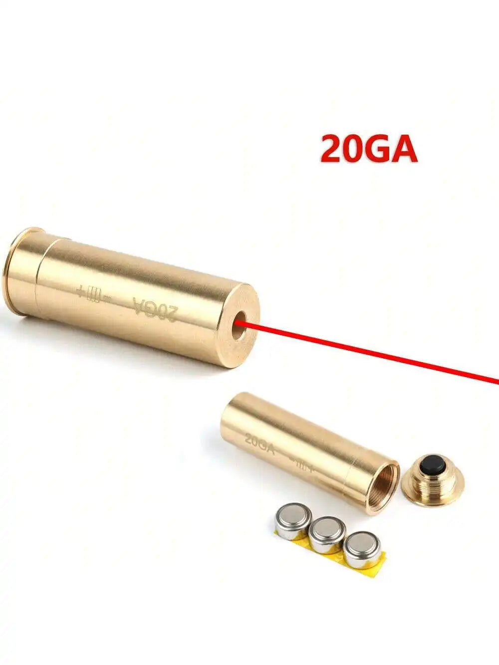 STONESKY Red Laser Bore Sight 20 Gauge Barrel Cartridge Boresighter for 20GA Shotguns hunting