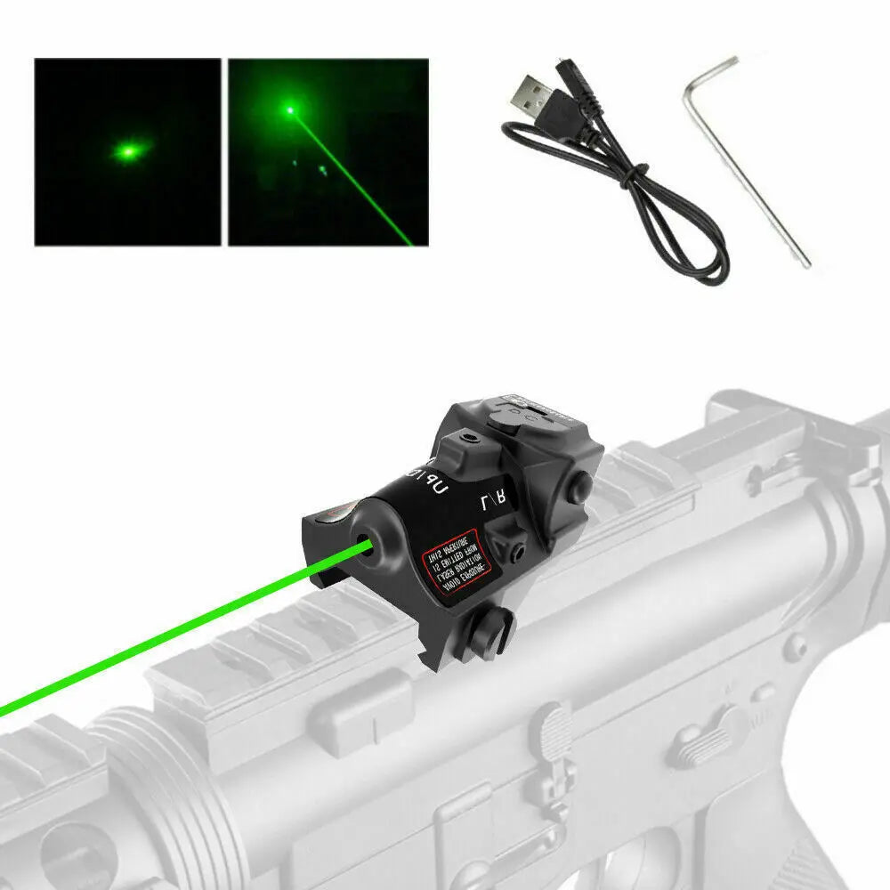 STONESKY Tactical Green Laser Sigh Pistol Gun Glock Pointer USB Rechargeable Beam 17 18c 19 21 26