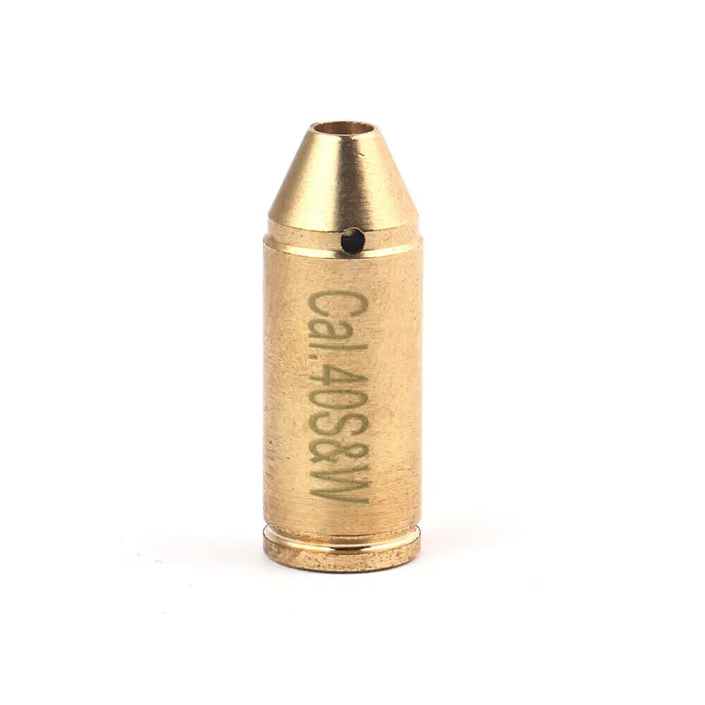 STONESKY 40 S&W Laser Boresighter Brass 2X Battery 40 Cal In-Chamber Red Dot Bore Sighter For Hunting