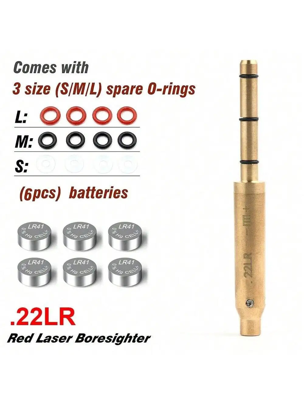 STONESKY Get Perfect Shot Every Time with RIFLE/.22LR Laser Boresighter Barrel Red Laser Sighter