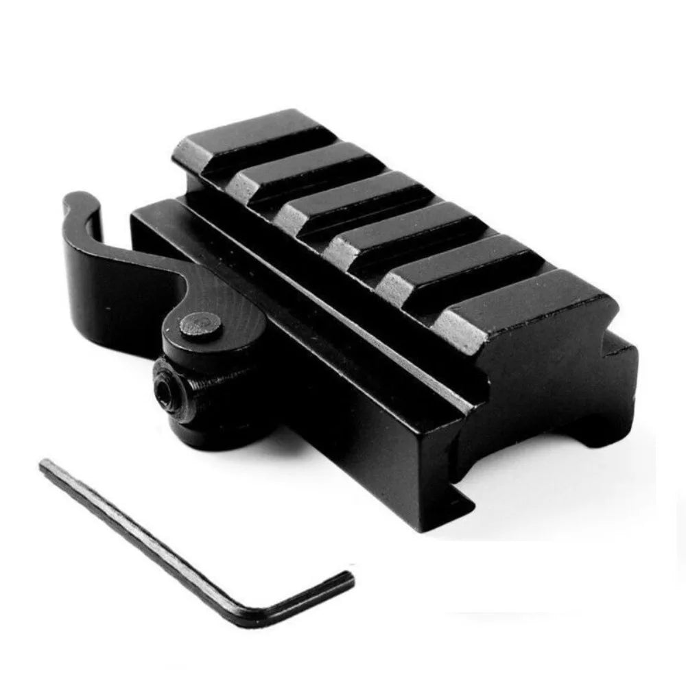 STONESKY 5-Slot Quick Release Detach QR QD 1/2" Riser Mount for 20mm Picatinny Rail - Compatible with Most Hunting Riflescopes