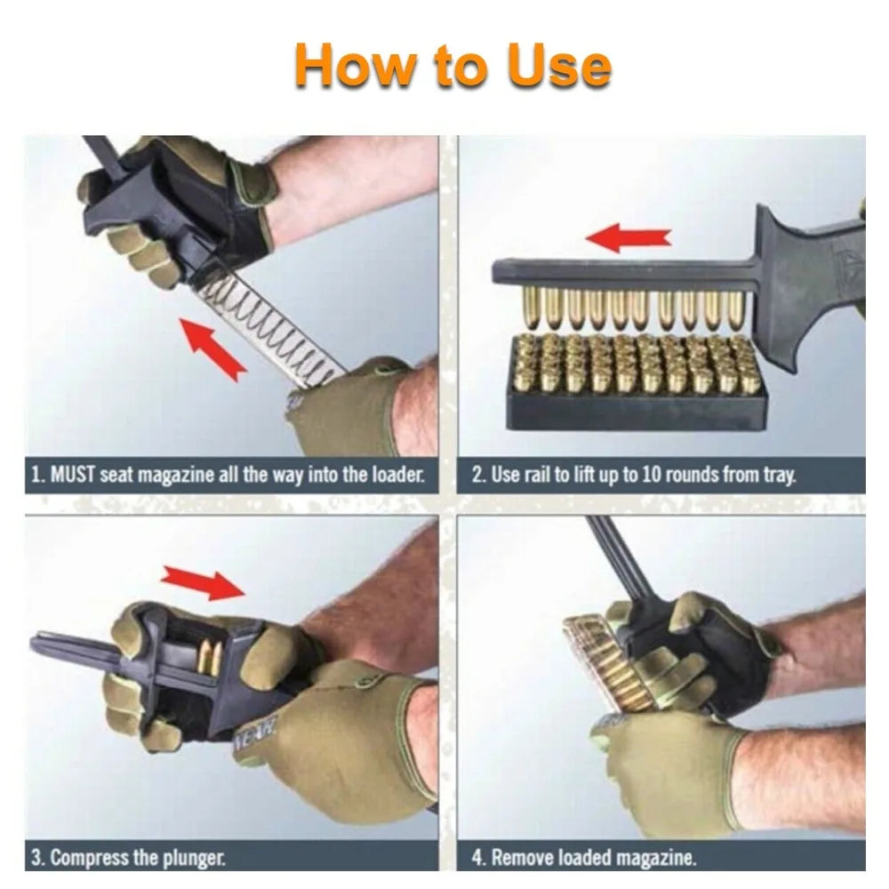 STONESKY Speed Loader for Rifle Magazine Universal Rifle Speed Loader for 223 556 308 762x39 Hunt Gun Ruger Colt