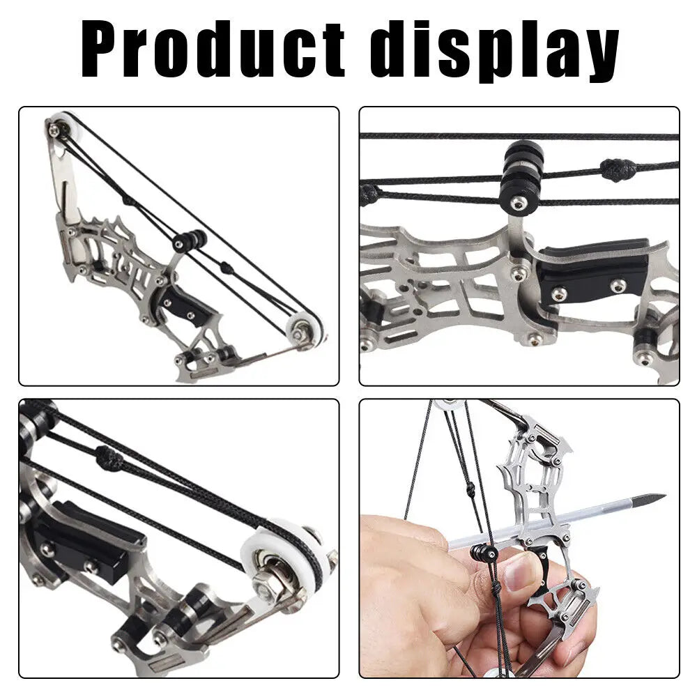 STONESKY 6" Mini Compound Bow Kit Arrows Target Shooting Archery Toy Bow w/ 12pcs Arrows hunting accessories