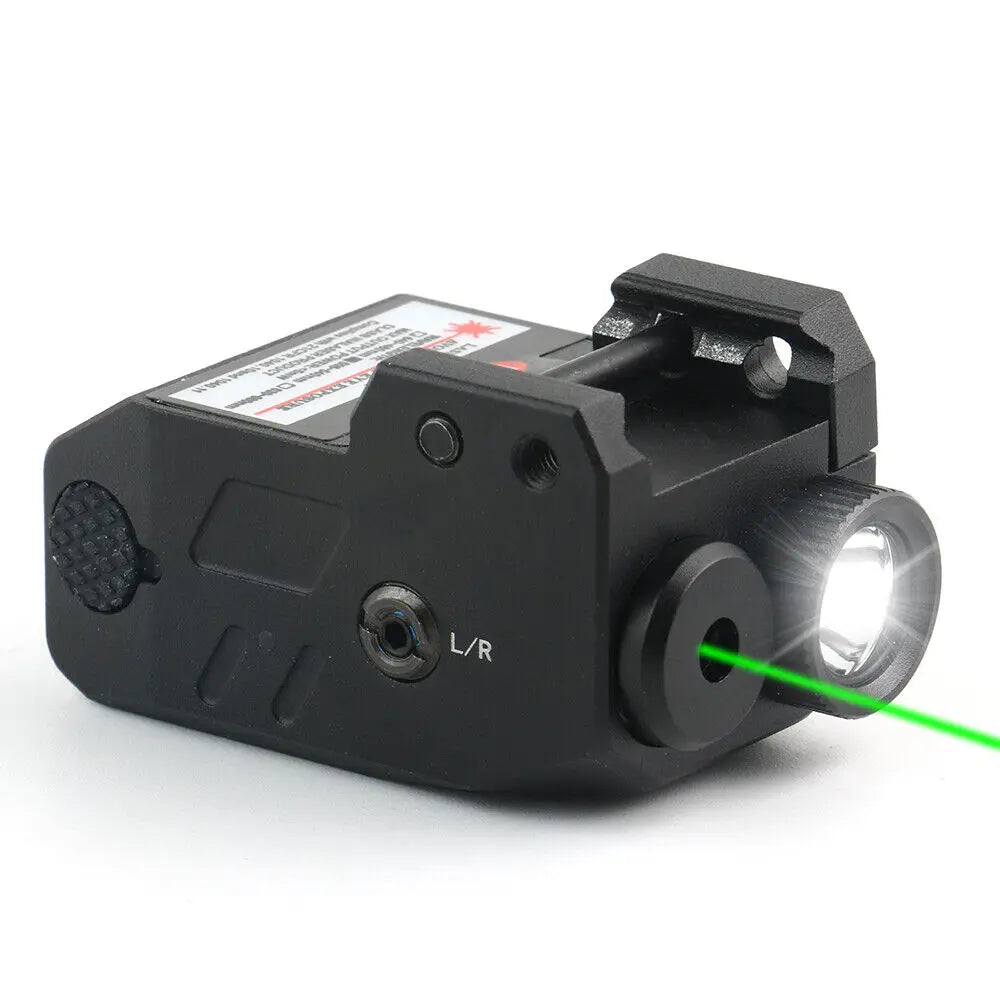 STONESKY LED Flashlight & Green Laser Sight Pistol 20mm Picatinny Rechargeable holographic sight