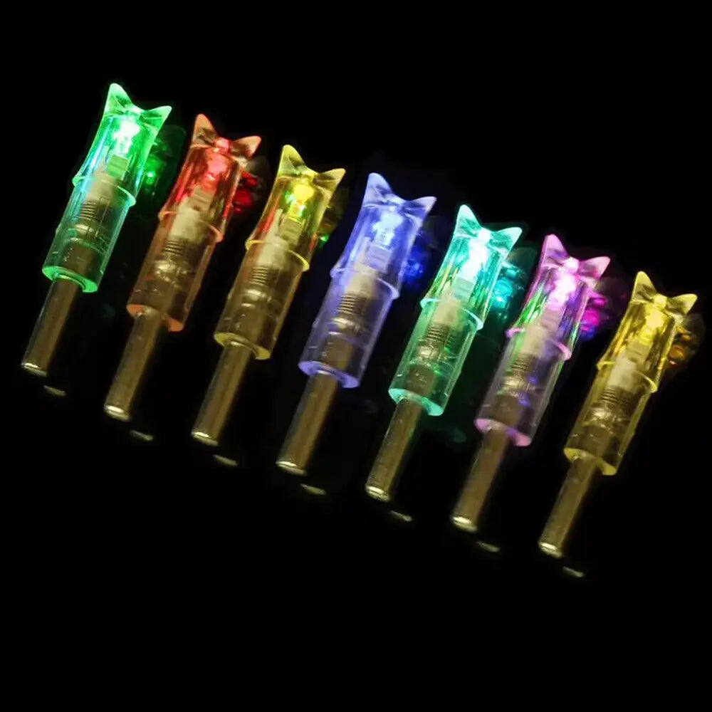 STONESKY 6Pc LED Lighted Nocks for Crossbow Bolts .300''/7.62mm Inside Diameter Arrow Led Nock