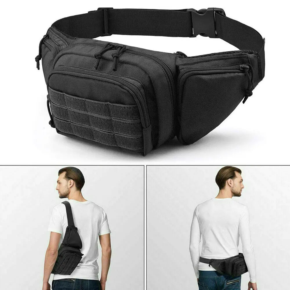 STONESKY Tactical Waist Bag Concealed Gun Carry Pouch Military Pistol Holster Fanny Pack Holster Bag