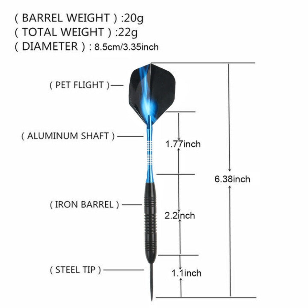 STONESKY Professional  23g Tip Darts Flights Toys Steel Needles Aluminum Shafts 3Pcs/Set