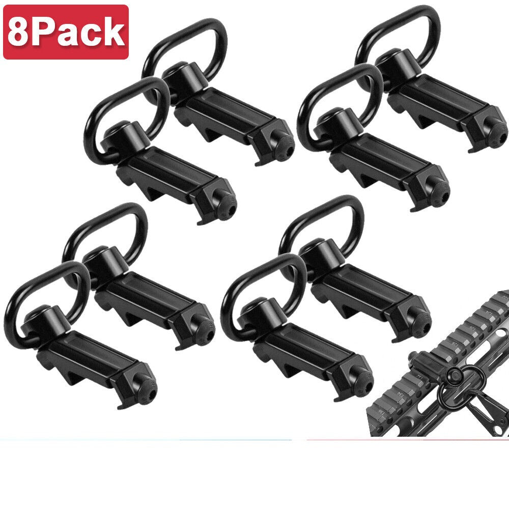 StoneSky 8Pcs QD Sling Swivel Attachments 45 Degree Low Profile Picatinny Rail Mount