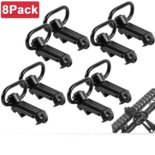 StoneSky 8Pcs QD Sling Swivel Attachments 45 Degree Low Profile Picatinny Rail Mount