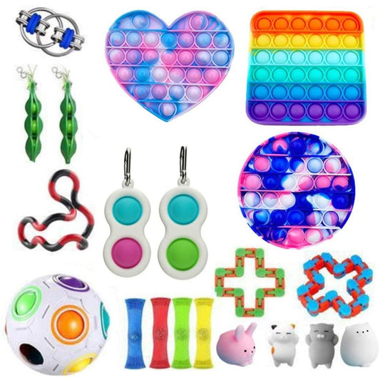 STONESKY Sensory Fidget Toys Set Stress Relief and Anti Anxiety Kids Family Game Gifts