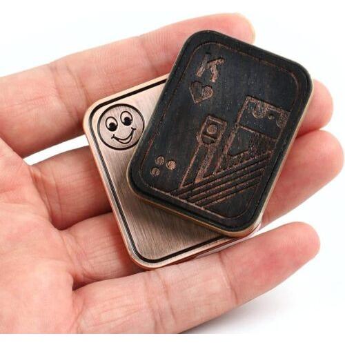 STONESKY Magnetic Metal Fidget Toy Metal Poker Push Card Fidget Slider Stress Relief Toy