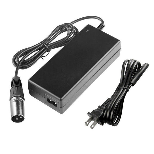 STONESKY 42V 2A Adapter Power Supply For 36V E-Bike Balance Scooter Battery 3Pin XLR Male