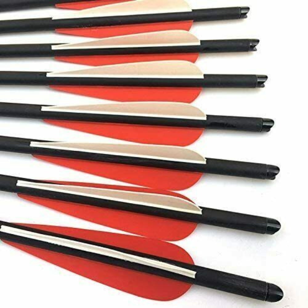 StoneSky 12Pcs 20 inch Carbon Crossbow Bolts Arrow 8.8mm Moon Nocks Archery For Hunting