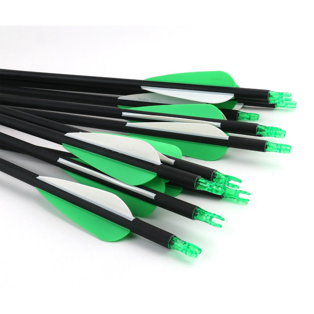 StoneSky 12Pack 30-inch Carbon Arrows SP500 Archery Hunting For Compound & Recurve Bow US