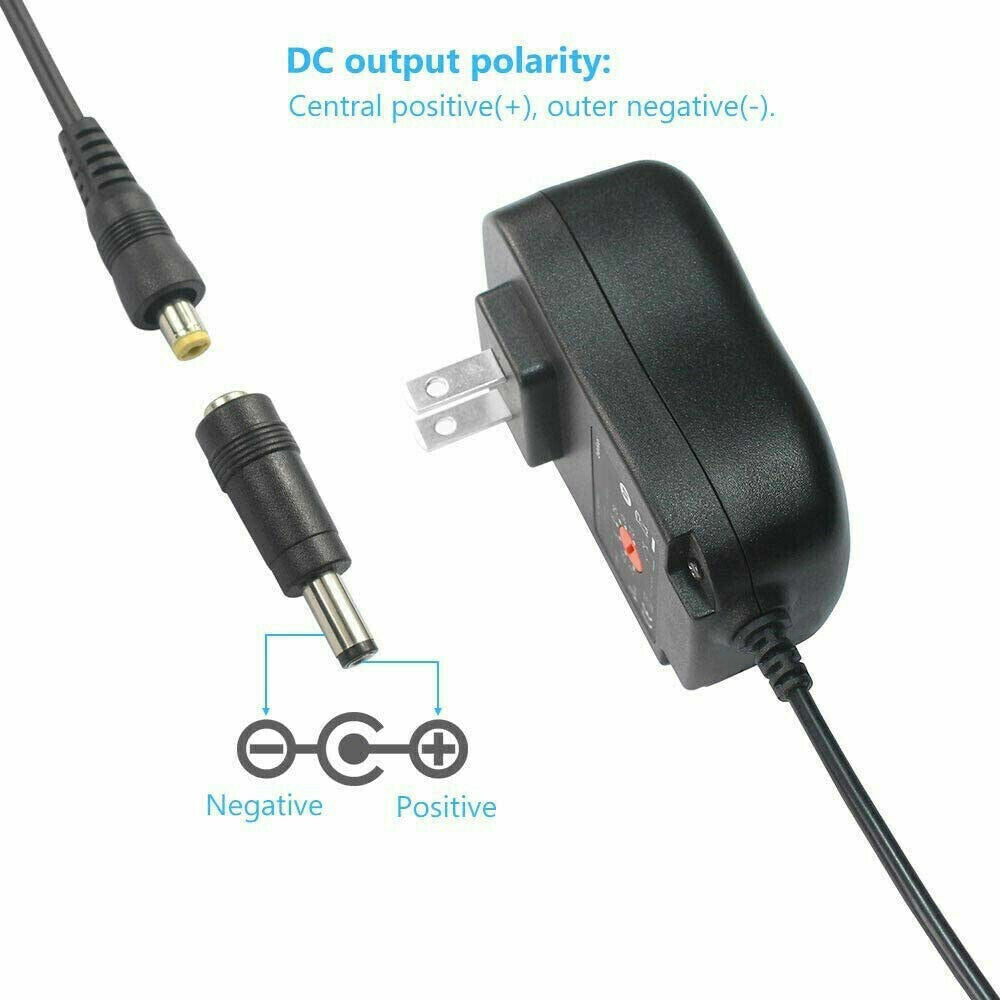 StoneSky Power Adapter for AC Input 110-240 Volts 12W 3V-12V Universal AC to DC Supply