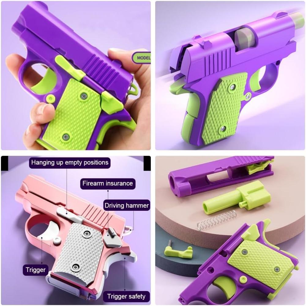 STONESKY 3D Printed Mini 1911 Small Pistol Toys, Plastic Small Pistol Toys for Kids, EDC Dash Toys, Sensory Toys, Stress Reducing Toys, Great for Children with ADHD, ADD and Autism.