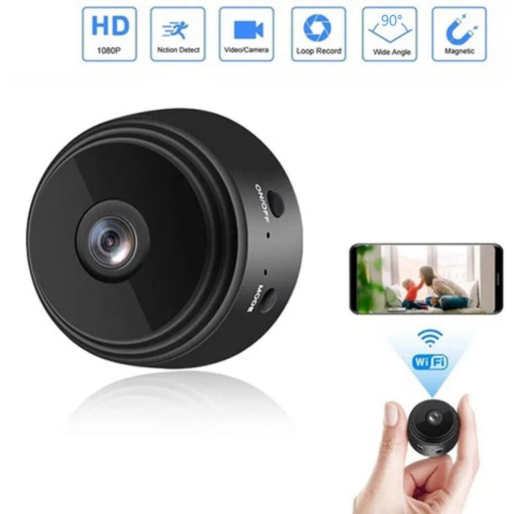 STONESKY 1080P HD Mini IP WIFI Camera Magnetic Camcorder Wireless Home Security Car DVR Support Night Vision Video Recording Motion Detection, APP Remote Control, 150° Super Wide Angle