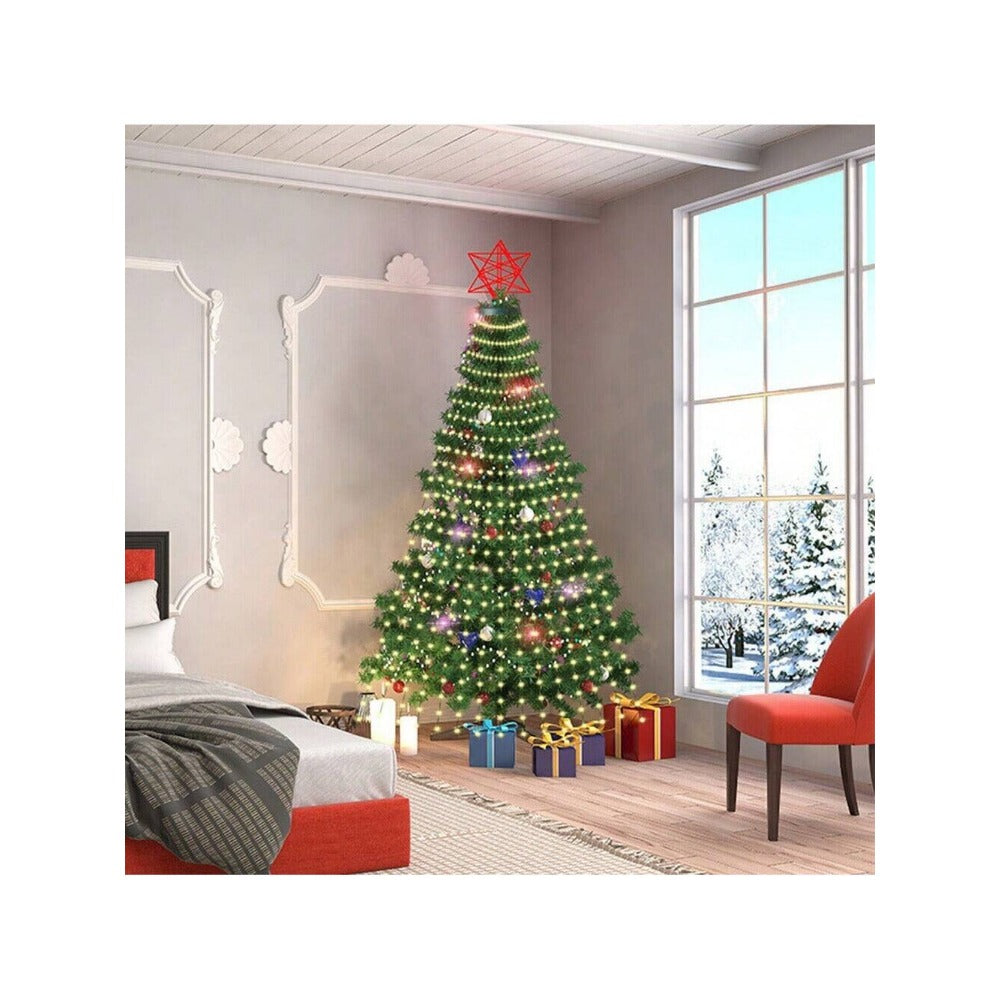 STONESKY Christmas Tree Waterfall String Lights 6.56FT x 16 Lines 320 LED USB Xmas Lights