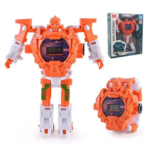 STONESKY 3 in 1 Transformers Projection Watch Manual Transformation Robots Kids Boys Toys