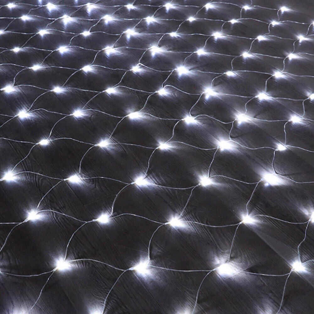 STONESKY Solar LED Net Mesh Curtain Light Fairy String Light Christmas Wedding Decor Lamp