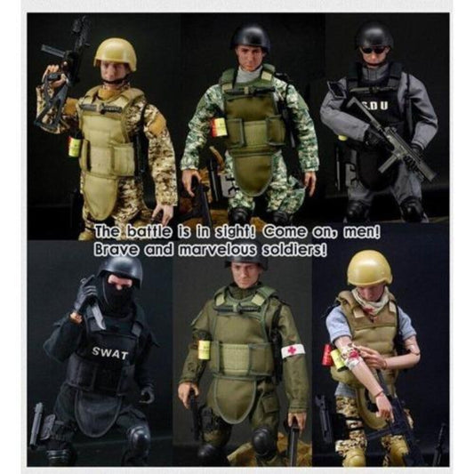 STONESKY 1/6 military Soldier Action figures Modle SDU/SWAT/ACU/Injured /Medical Soldiers