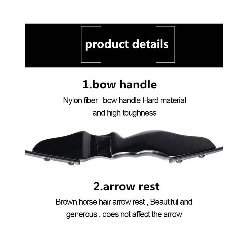 StoneSky 40Lbs Archery Recurve Bow Takedown Longbow Right Hand for Hunting Target Practic