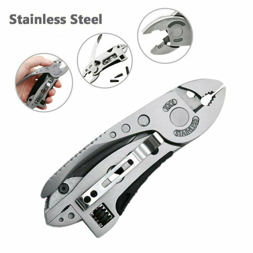 Pocket Multi Tool Stainless Steel Pliers Wrench Tool for Outdoor Camping Fishing Survival