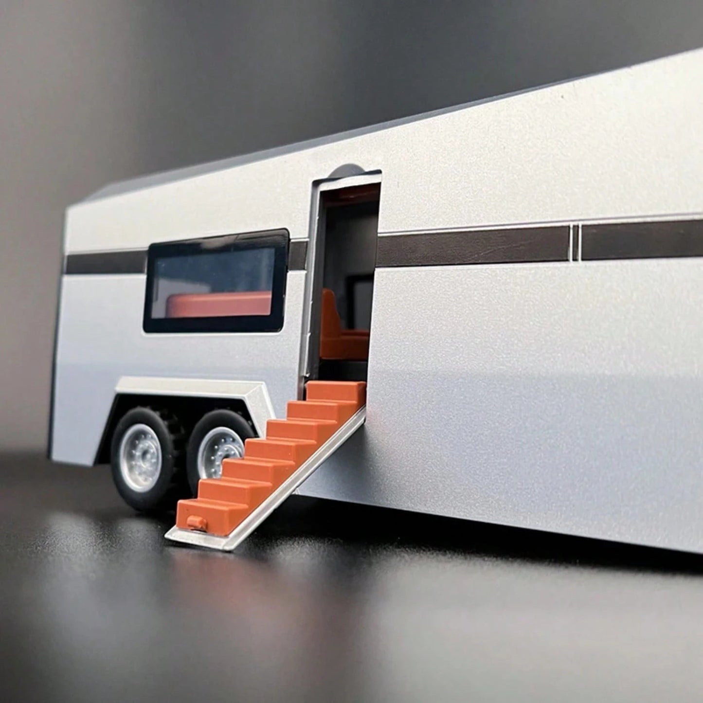 1:32 Cyber Toy Truck Model Y Trailer Car Alloy Diecasts & Toy Vehicles Metal Toy Car Model Sound And Light Collection Kids Toy