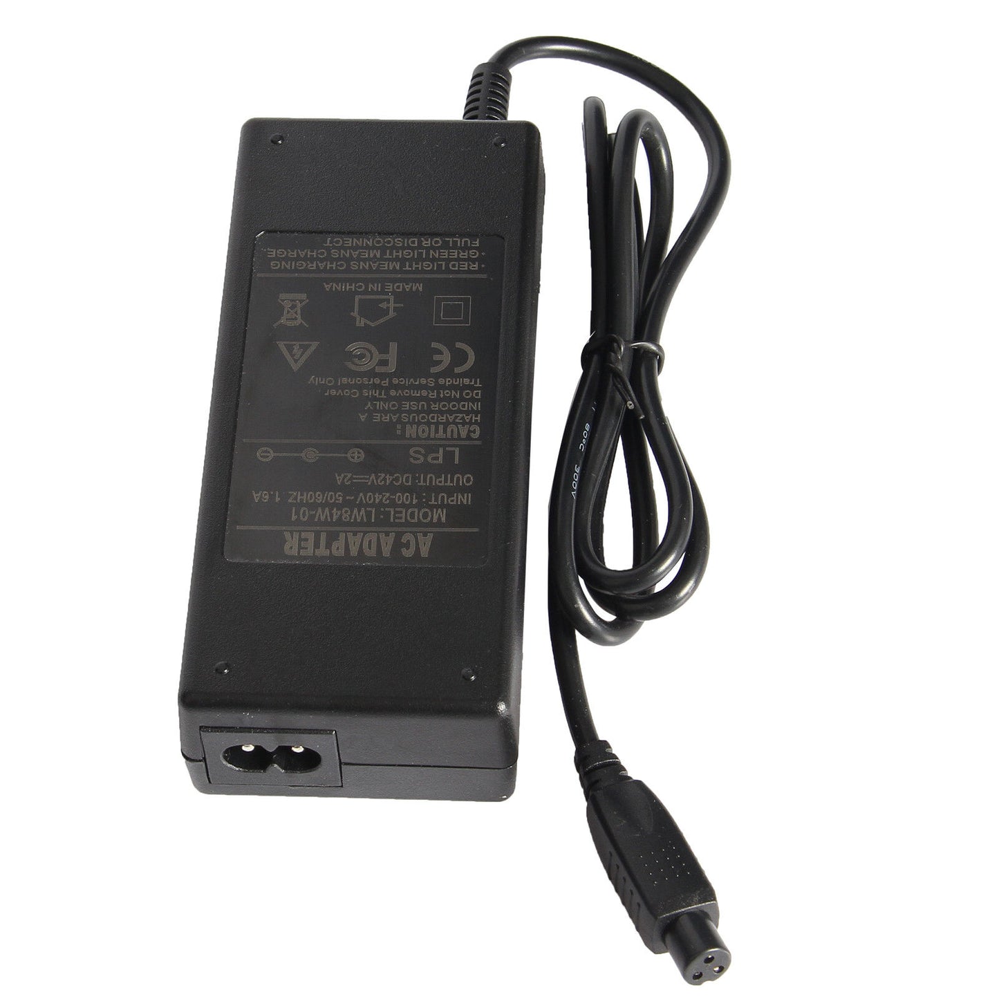 42V 3 Pin Charger for 36V Li-ion Battery Electric City Bike Scooter Bikes Ebike