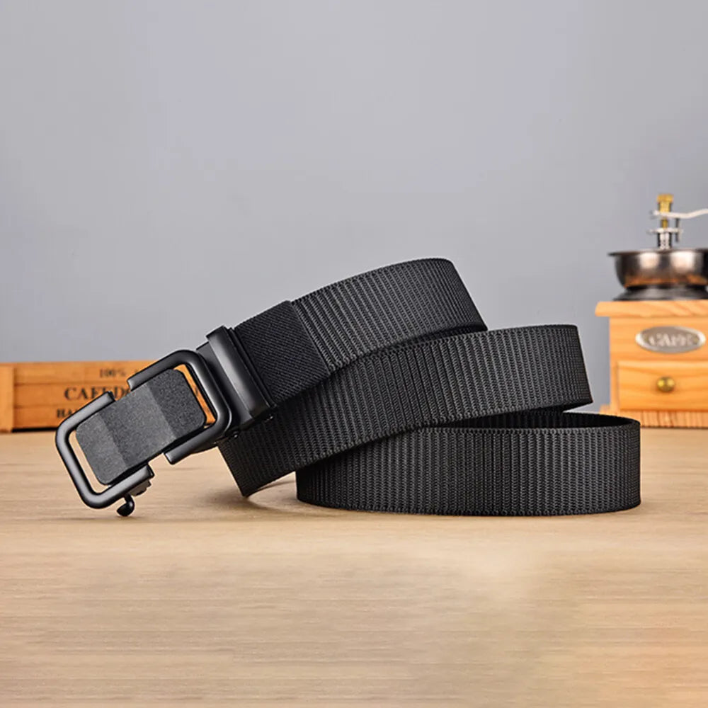 STONESKY Men's Casual Military Tactical Belt Security Adjustable Quick Release Belt