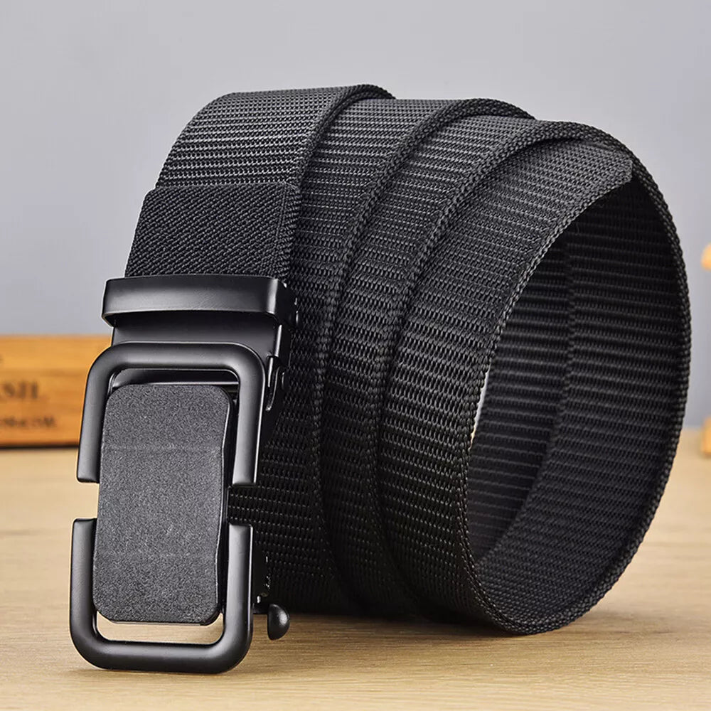 STONESKY Men's Casual Military Tactical Belt Security Adjustable Quick Release Belt