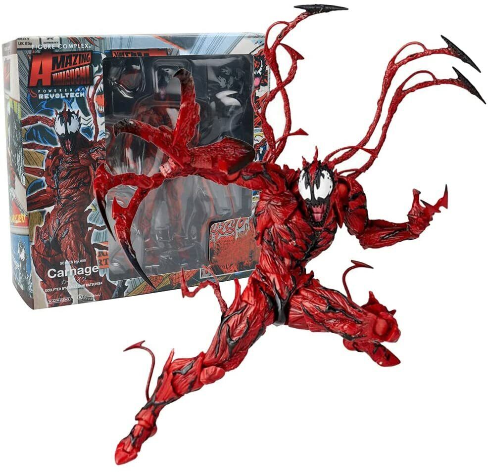 STONESKY 7-inch Venom Carnage Action Figure Spider Man Statue Model Toy Gift PVC